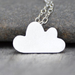 Glückliche Wolke in Sterling Silber, Fluffy Cloud Halskette