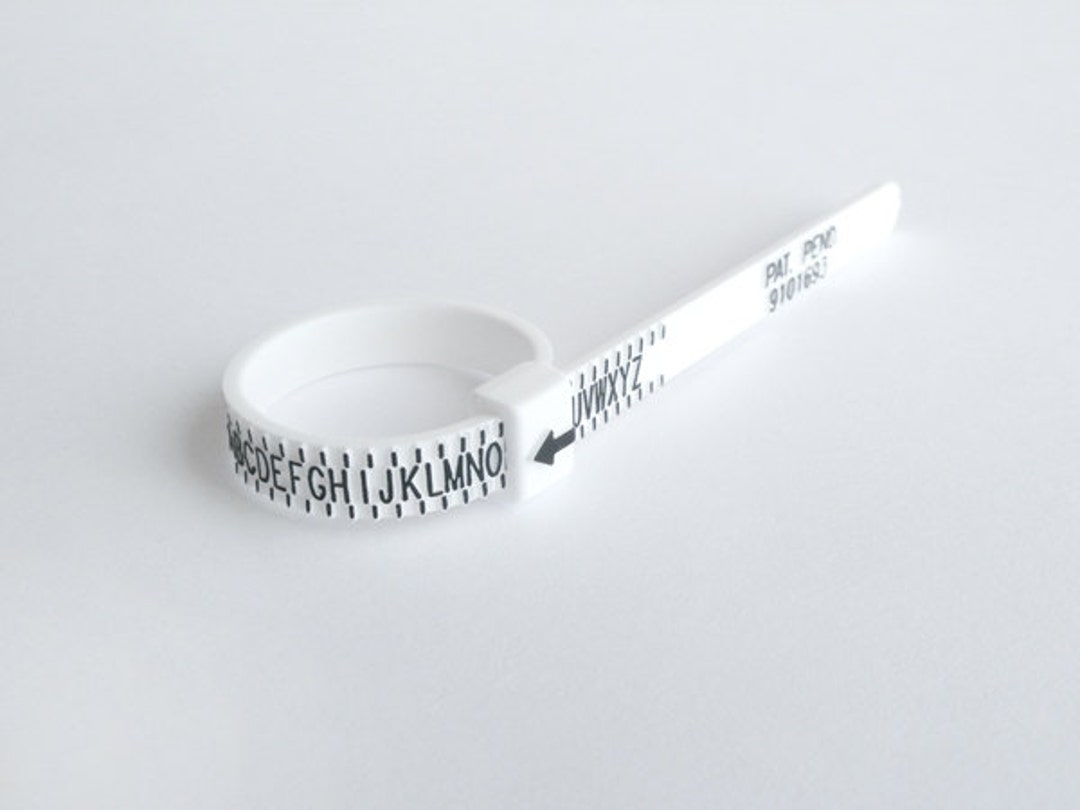 Tool, Multisizer™ ring sizing gauge, acrylic, white. Sold per pkg