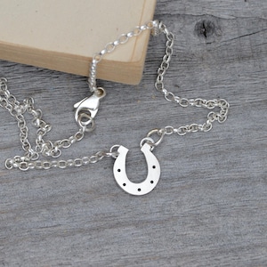 Horseshoe Bracelet in Sterling Silver, Personalized Horseshoe Bracelet, Horseshoe Anklet