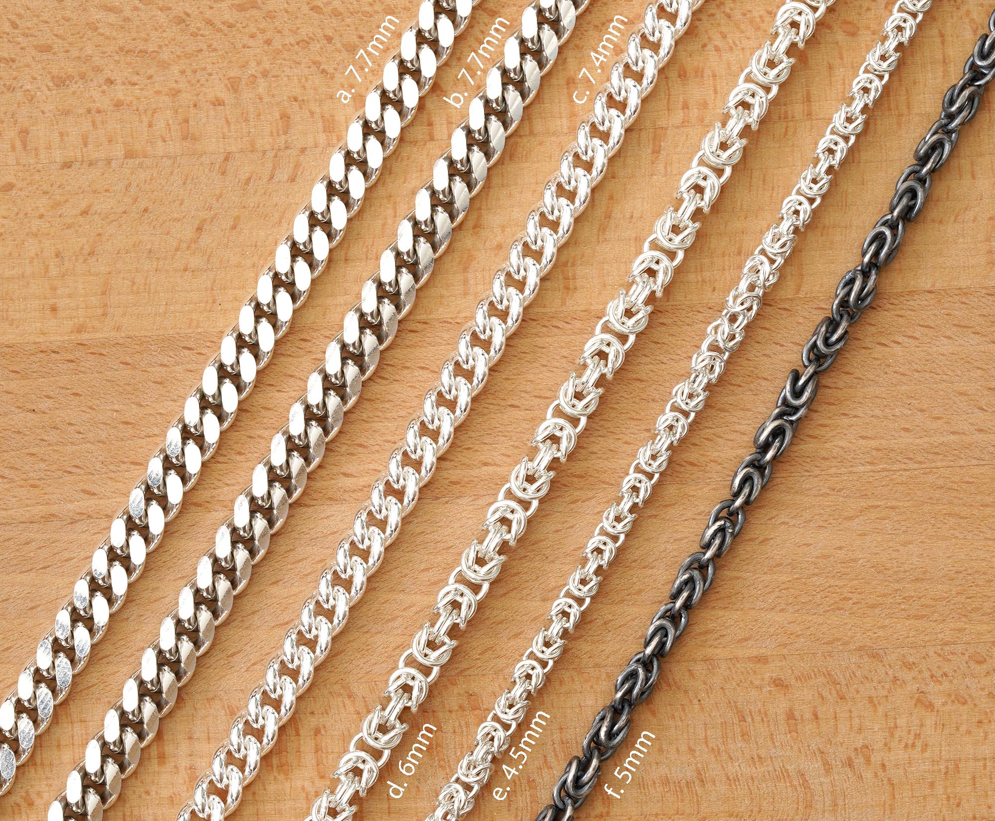 【massnoun】925 SILVER REGULAR CHAIN NECKLACE Massive Vintage Sterling Silver 925 Women's Men's Jewelry