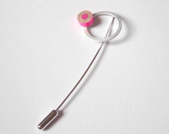 Colour Pencil Pin Brooch, Dandelion Pencil Brooch