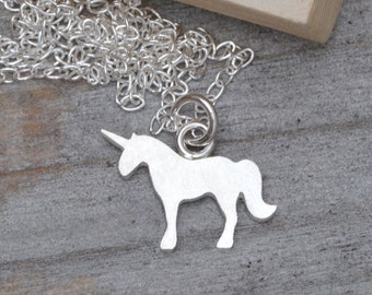 Unicorn Necklace in Sterling Silver