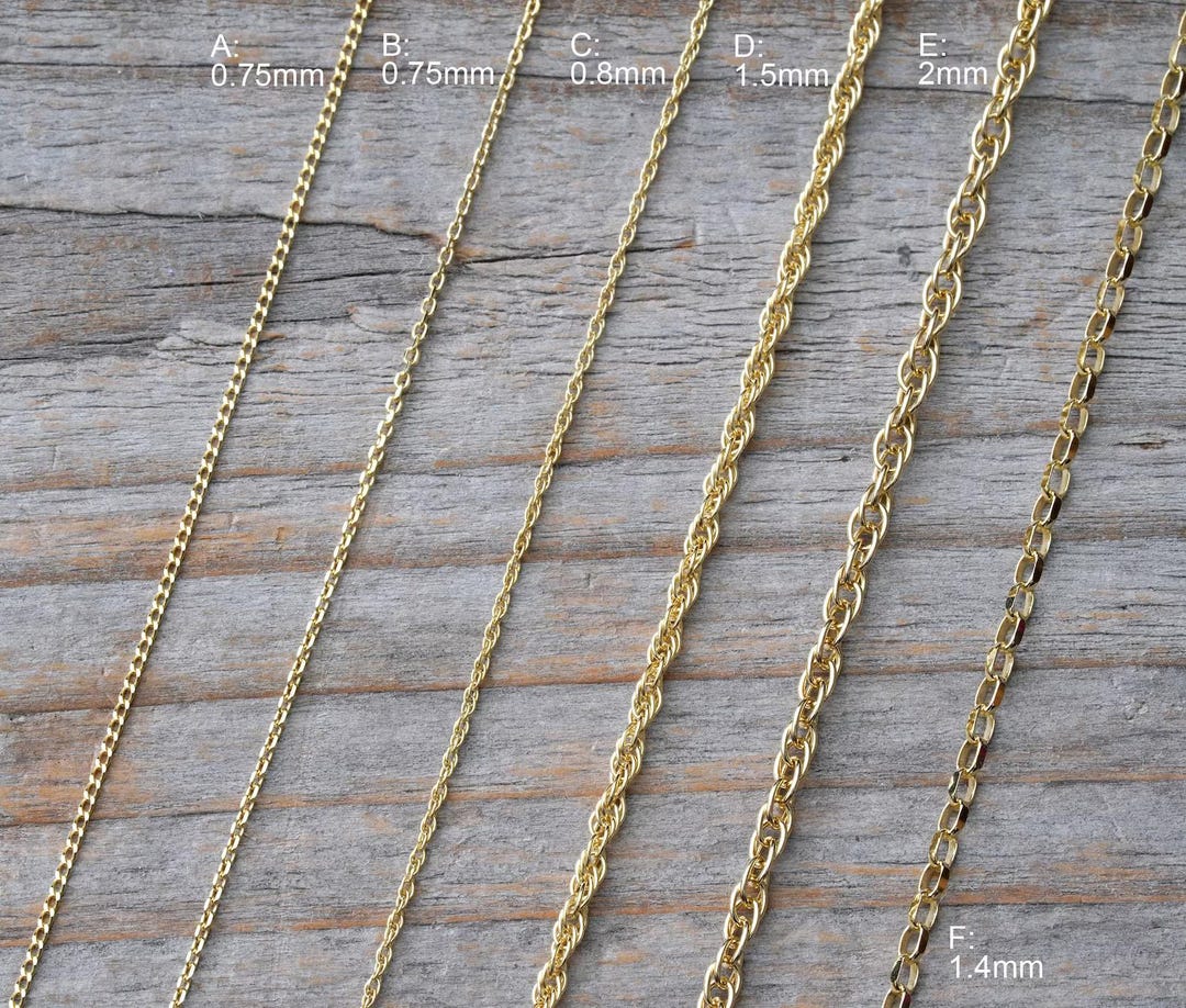 Buy Solid 9ct Yellow Gold Chain Necklace: Curb, Belcher, Rope