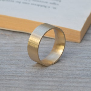 Comfort Fit Wedding Band, Yellow Gold Wedding Ring, Man's Wedding Band in 4mm, 5mm, 6mm or 8mm image 3