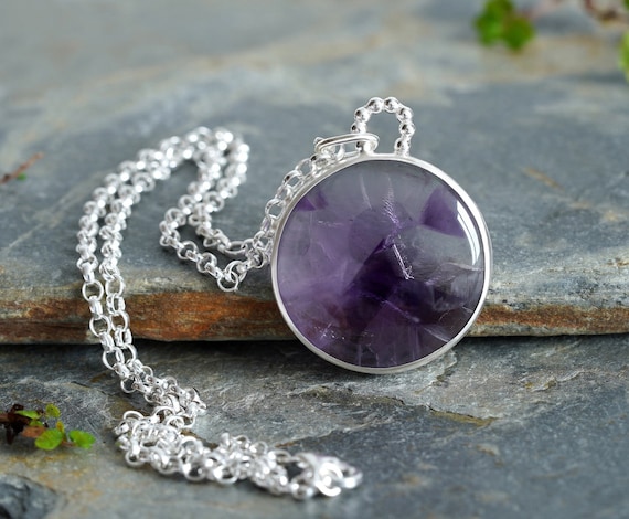 Large amethyst hotsell pendant