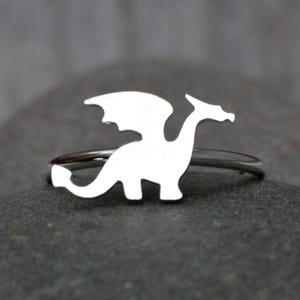 Dragon Ring in Sterling Silver, Silver Dragon Ring