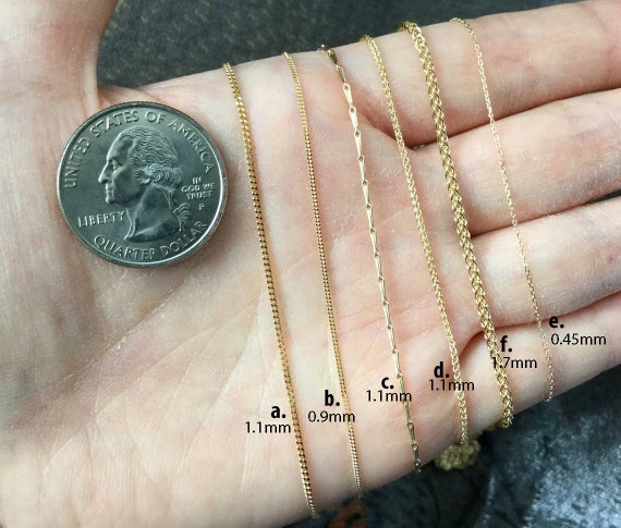 1.1 mm gold sale chain