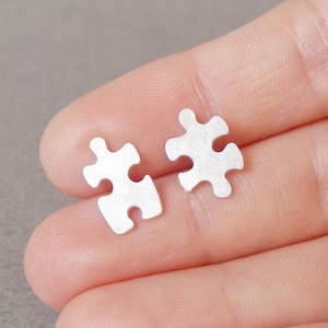 Puzzle Anstecknadel Silber Anstecknadel