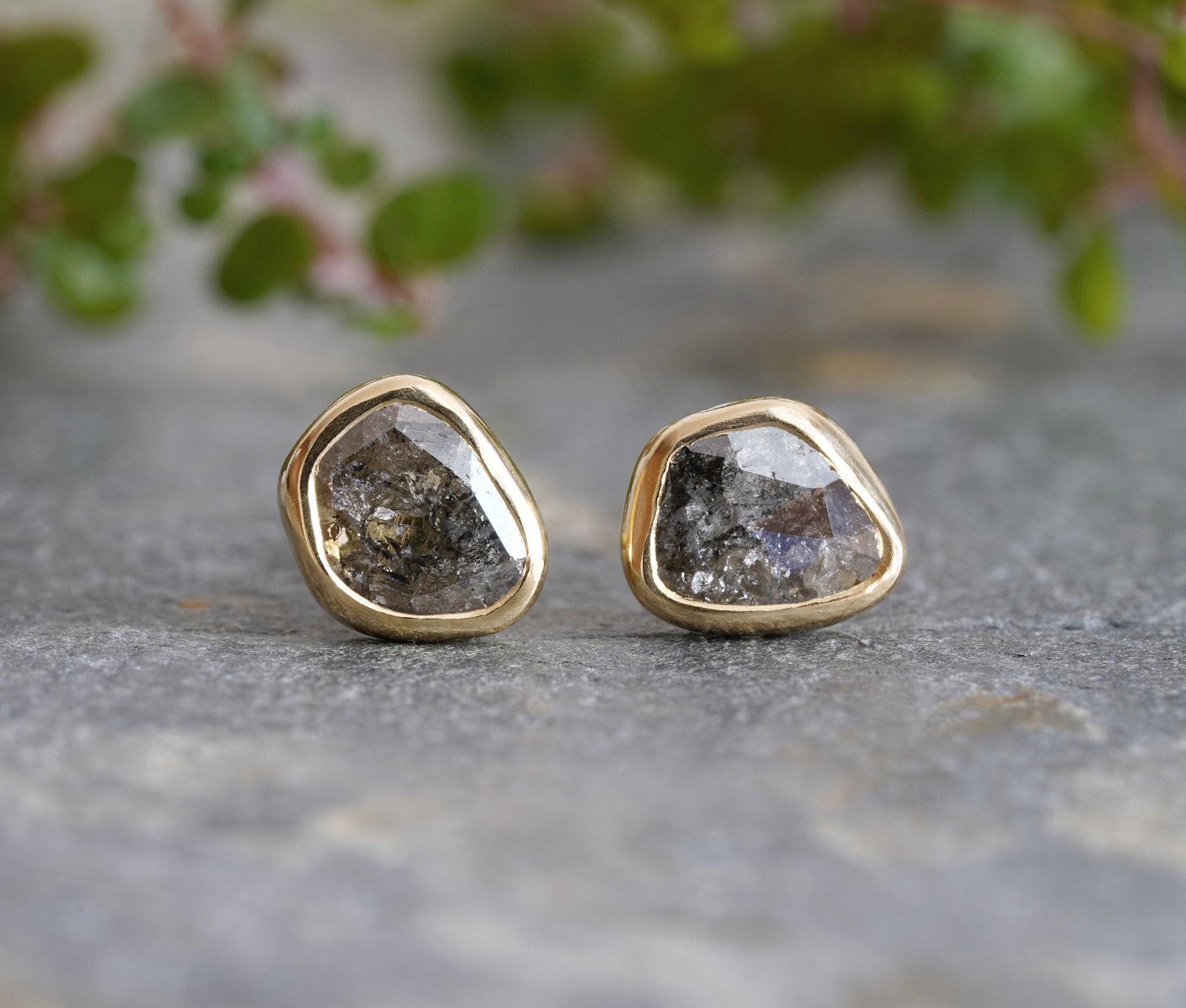 Salt and pepper diamond earrings sale