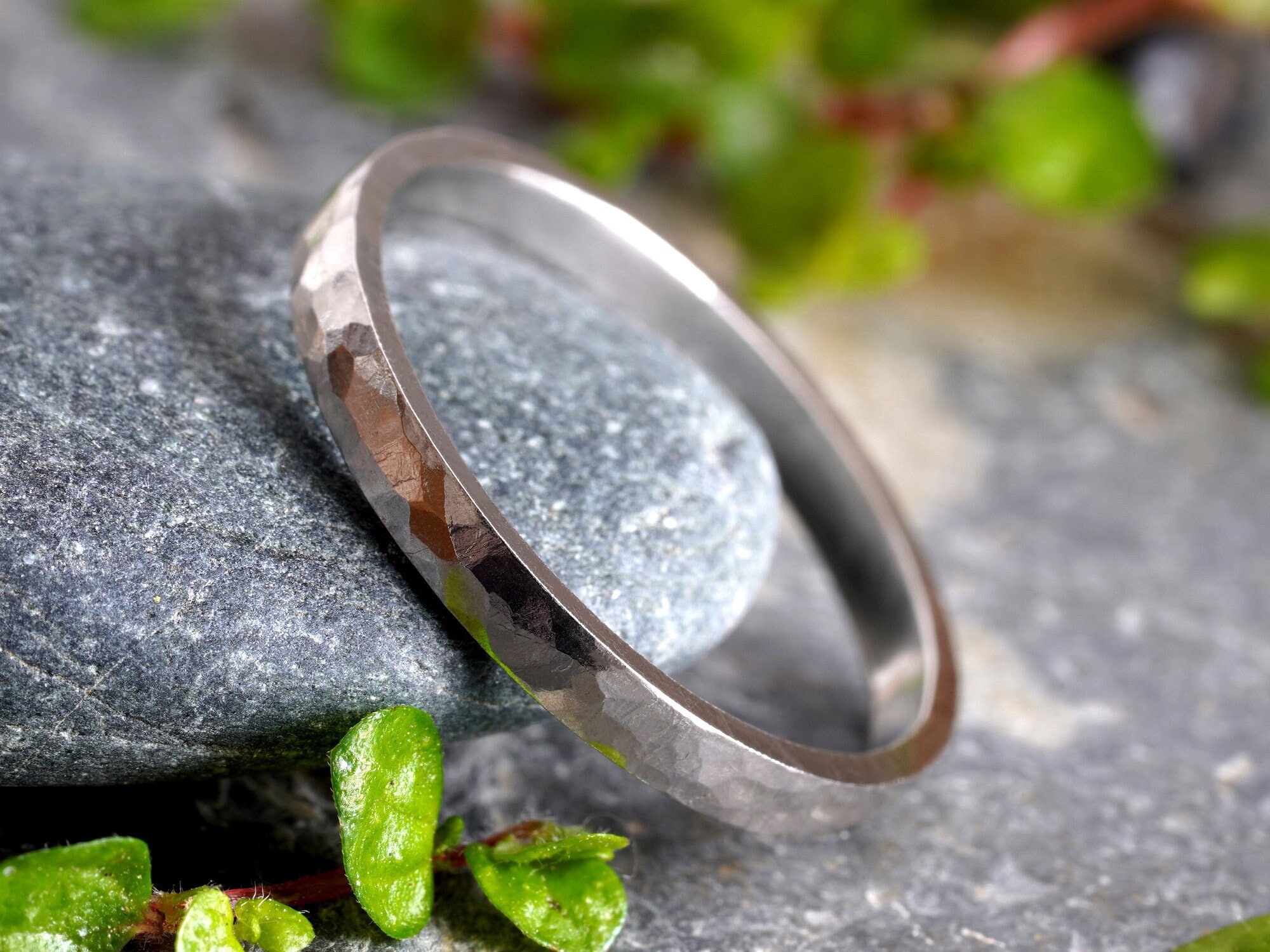 Fede Nuziale In Argento Sterling 925 A Forma Di D, Larghezza 2 Mm, Taglia 43 (13,7), Marchio 925, HAR-0887 - 5