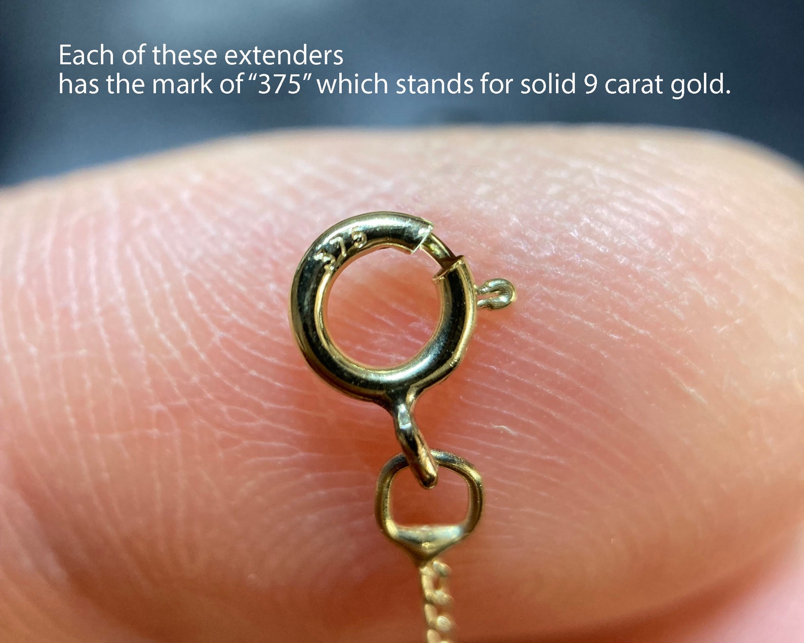 9ct Yellow Gold Chain Extender: Curb, Belcher, Rope Styles - Etsy