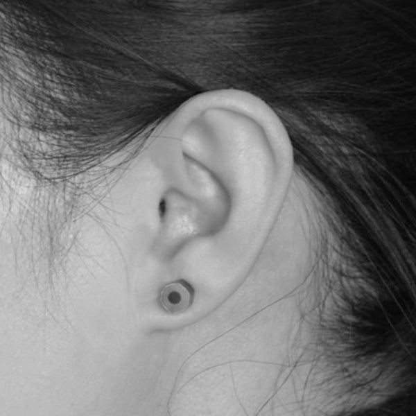 Color Pencil Stud Earrings the Hexagon Version in Candy image 3