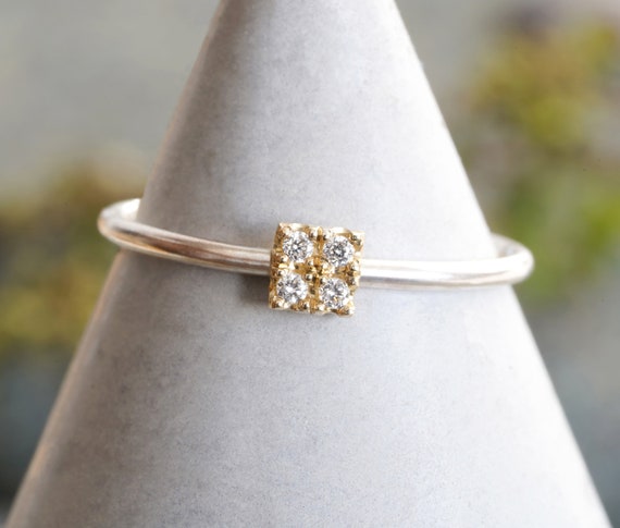 Anello 4 deals diamanti