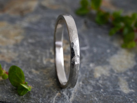 Fede Nuziale In Argento 925 A Forma Di D Larghezza 2mm - Cod. HAR-0889