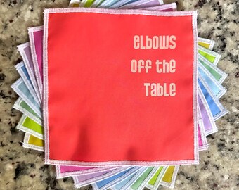 Clever Cocktail Napkin Sets, Mind Your Manners