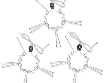 X-L Adjustable Plate Hanger 3-Pack: 18-24" Wall Display, Steel Wall Mount with Silicone Hooks