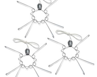 Adjustable Large Plate Hanger 3-Pack: 14-22" Round Plate Wall Mount
