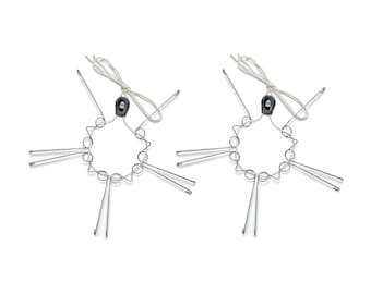 XL Adjustable Plate Hanger (Pack of 2): 18-24" Steel Wall Mount