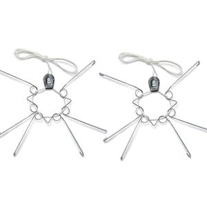 Large Adjustable Plate Hanger (Pack of 2): 14-22" Round Object Wall Mount