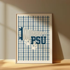 18x24 Druck | Nittany Löwen Fußball Poster | Netzteil Fan Dekor | Biber Stadion Poster | College-Spieltag Geschenk | Penn State Universität Kunst