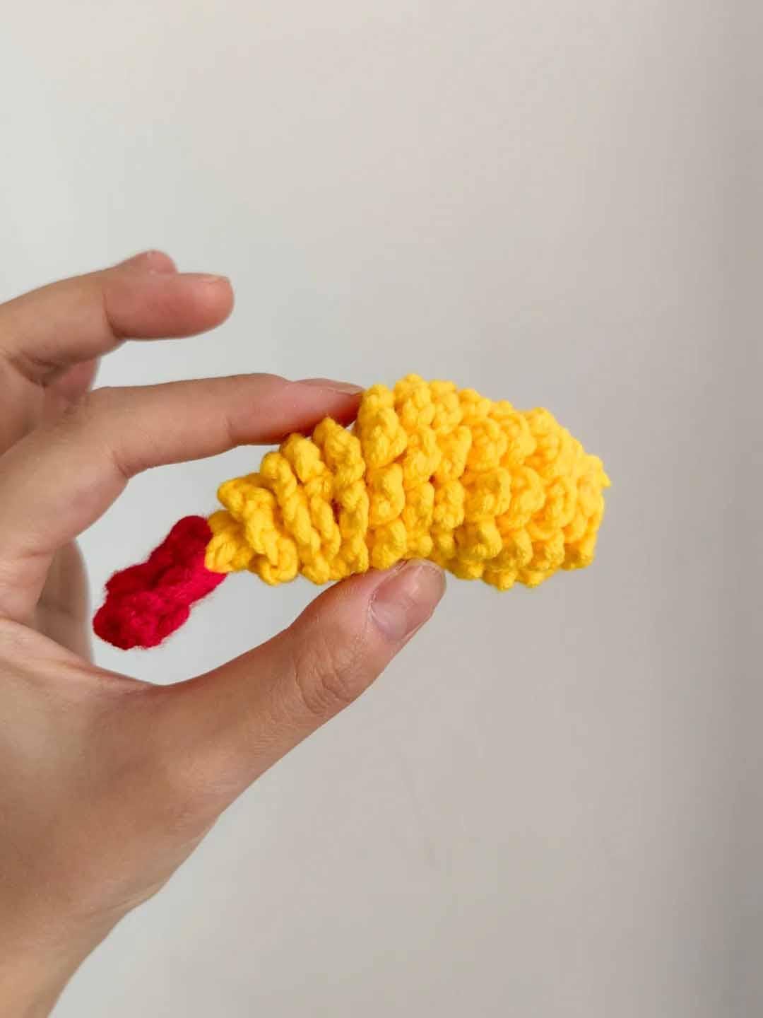 NO SEW Tempura Shrimp Crochet Pattern Cute Kawaii Fried Shrimp