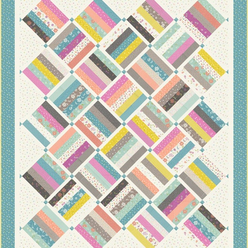 Sugar Twist Quilt Pattern PDF the Pattern Basket Etsy