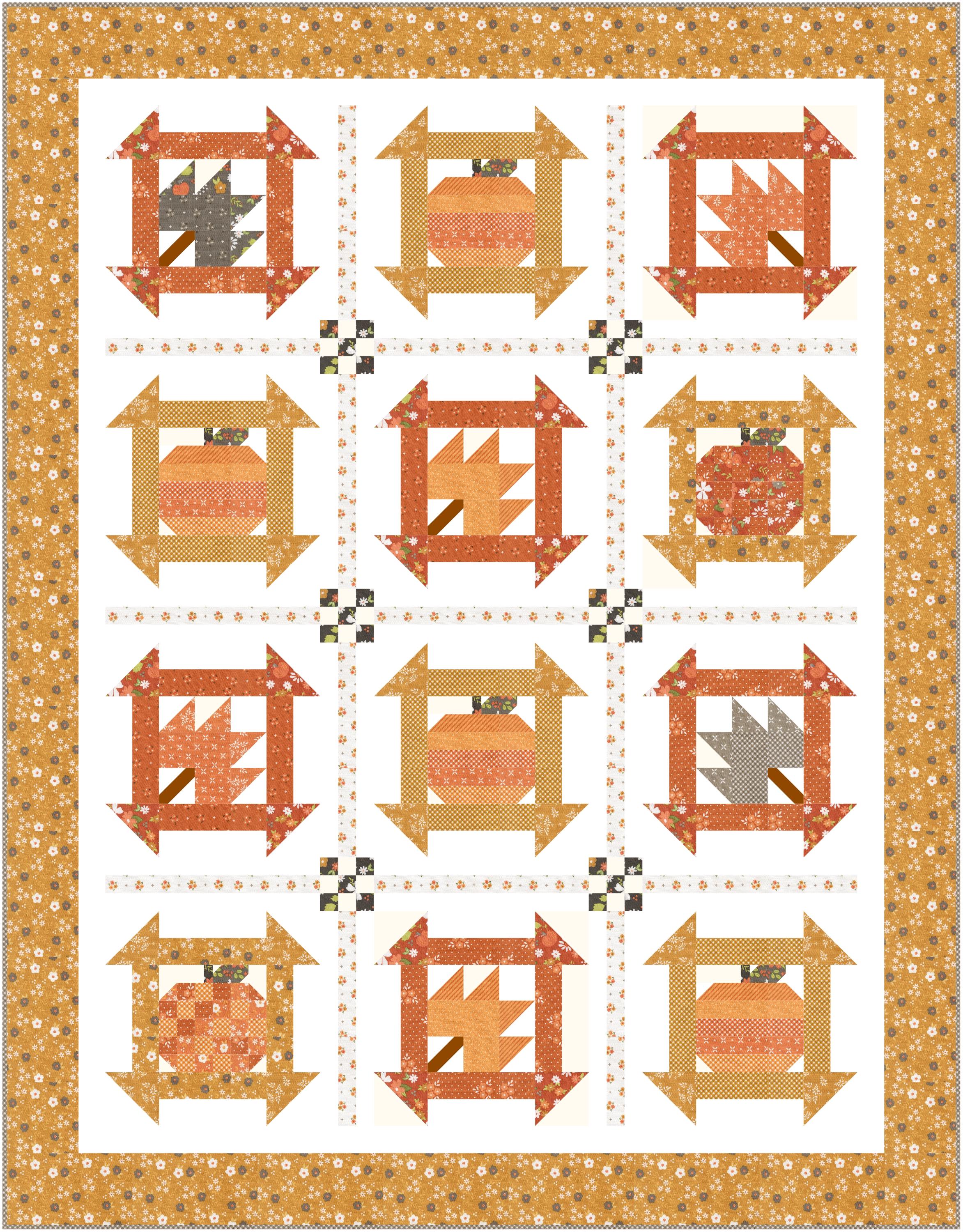 Fall Dash + Fall Dash Mini Quilt Pattern QLD196 (NEW) - Paper - Etsy