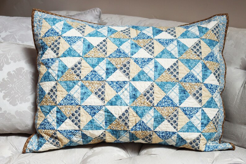 Patchwork Pillow Sham Pattern PDF Only Etsy
