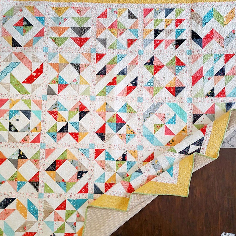 Triangle Square Dance Pattern Paper Quilting Life 2019 BOM image 2