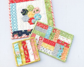 Coaster, Mug Rug, & Mat Trio PDF Pattern