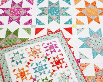 Shine Remix bedquilt, lapquilt en miniquiltpatroon QLD248 (PDF)