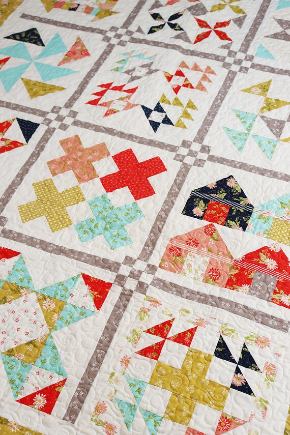 Quilting Life Block of the Month 2021 Paper Pattern Etsy
