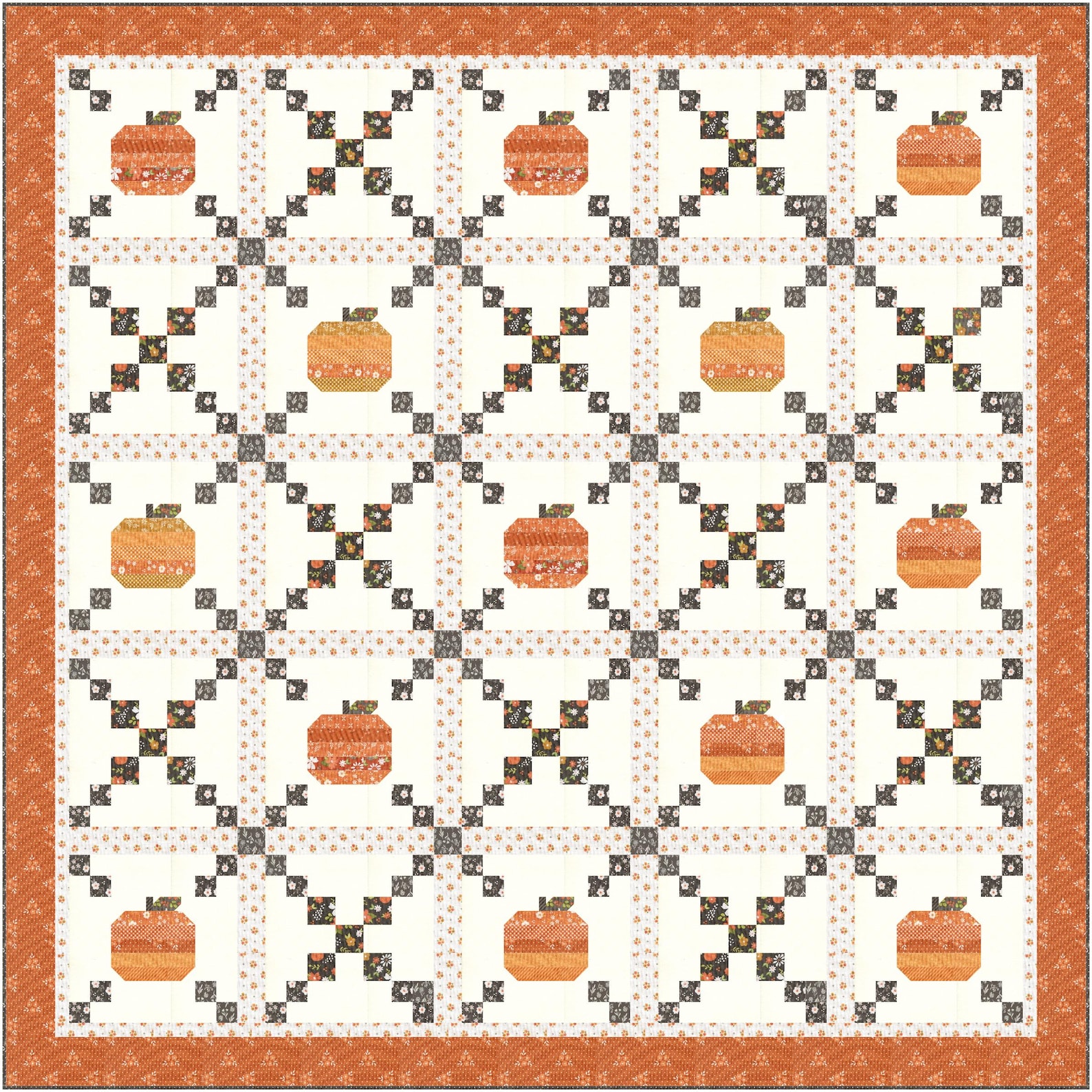 Pumpkin Patch Quilt Pattern (NEW) QLD214 - PDF - Etsy