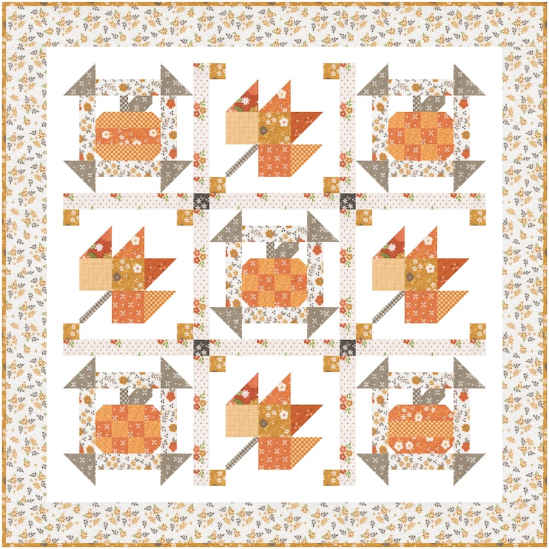 Fall Ish Pattern Fall Dash + Fall Dash Mini Quilt Pattern QLD196 (NEW) - Paper - Etsy