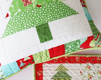 Christmas Tree Pillow & Mug Rug Pattern (PDF Only)