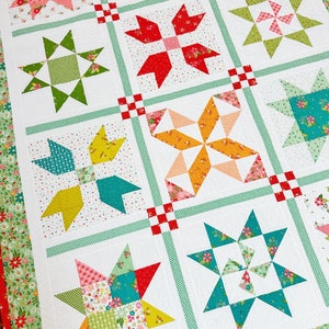 Garden Stars Sampler Quilt Paper Pattern #175