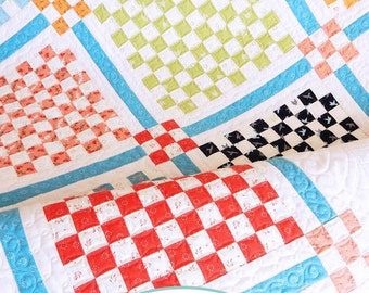 Patchwork Garden quilt PDF pattern