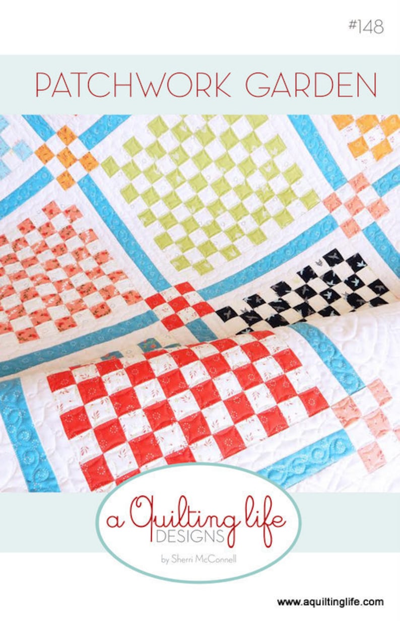 Patchwork Garden Quilt PDF Pattern Etsy