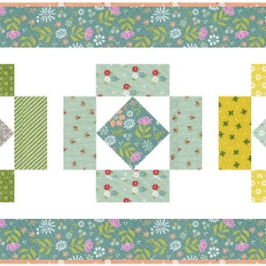 Simply Charming Table Topper + 2 Table Runners Pattern QLD187 (paper ...