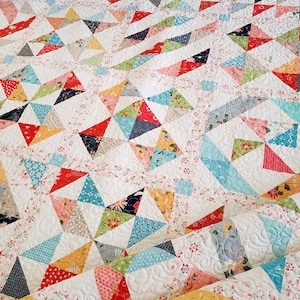 Triangle Square Dance Pattern Paper Quilting Life 2019 BOM image 1