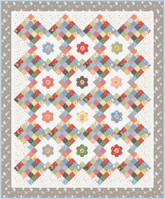 Emma's Garden Quilt Pattern QLD218  PDF