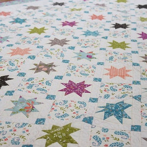 Summer Storm Sampler Quilt with Natural Quilt Clips - Log House Craft  Gallery