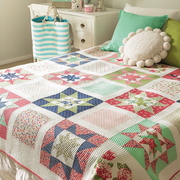 Whimsy Stars Quilt Pattern - PDF Only