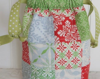 Sac patchwork simple - Mini breloques ou récupérable - PDF uniquement