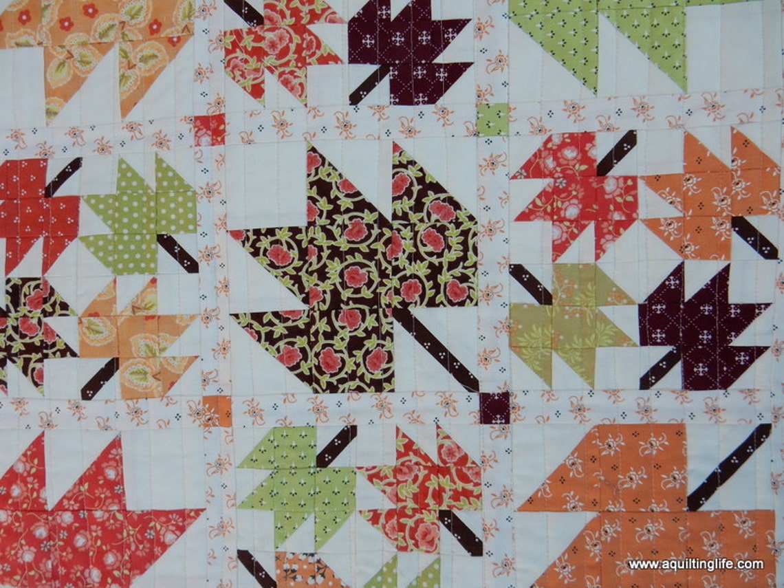 Maple Sky Mini Quilt PDF Pattern Etsy