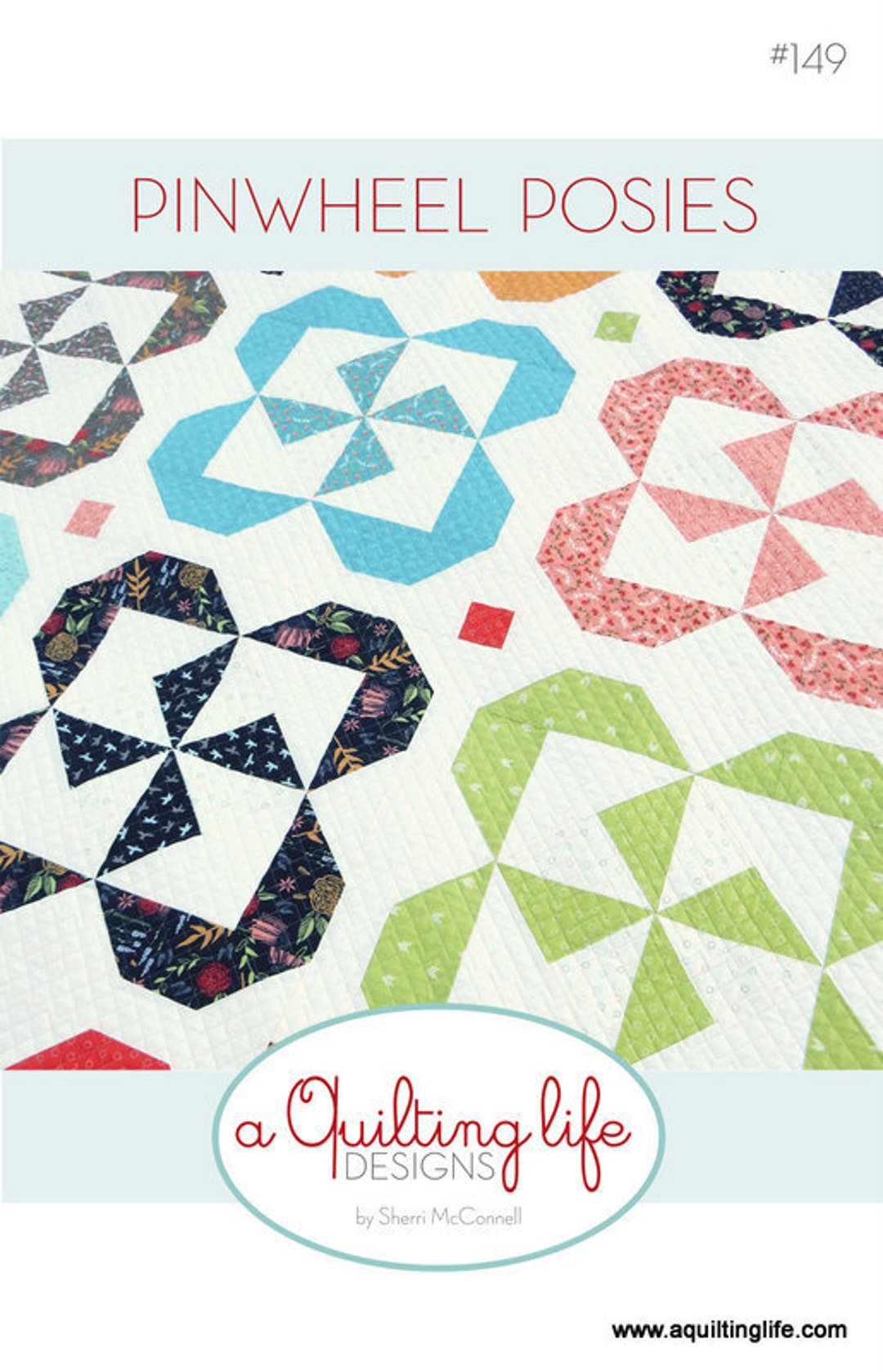 pinwheels and posies quilt pattern