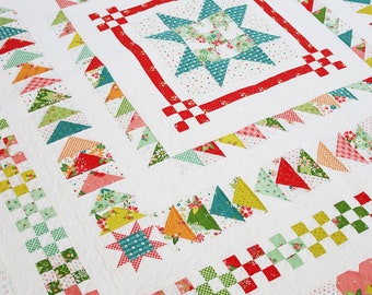 Coastal Summer Medallion Quilt Pattern QLD234 (PDF)