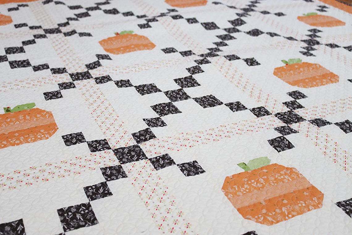 Pumpkin Patch Quilt PDF Pattern - QLD214 - Etsy