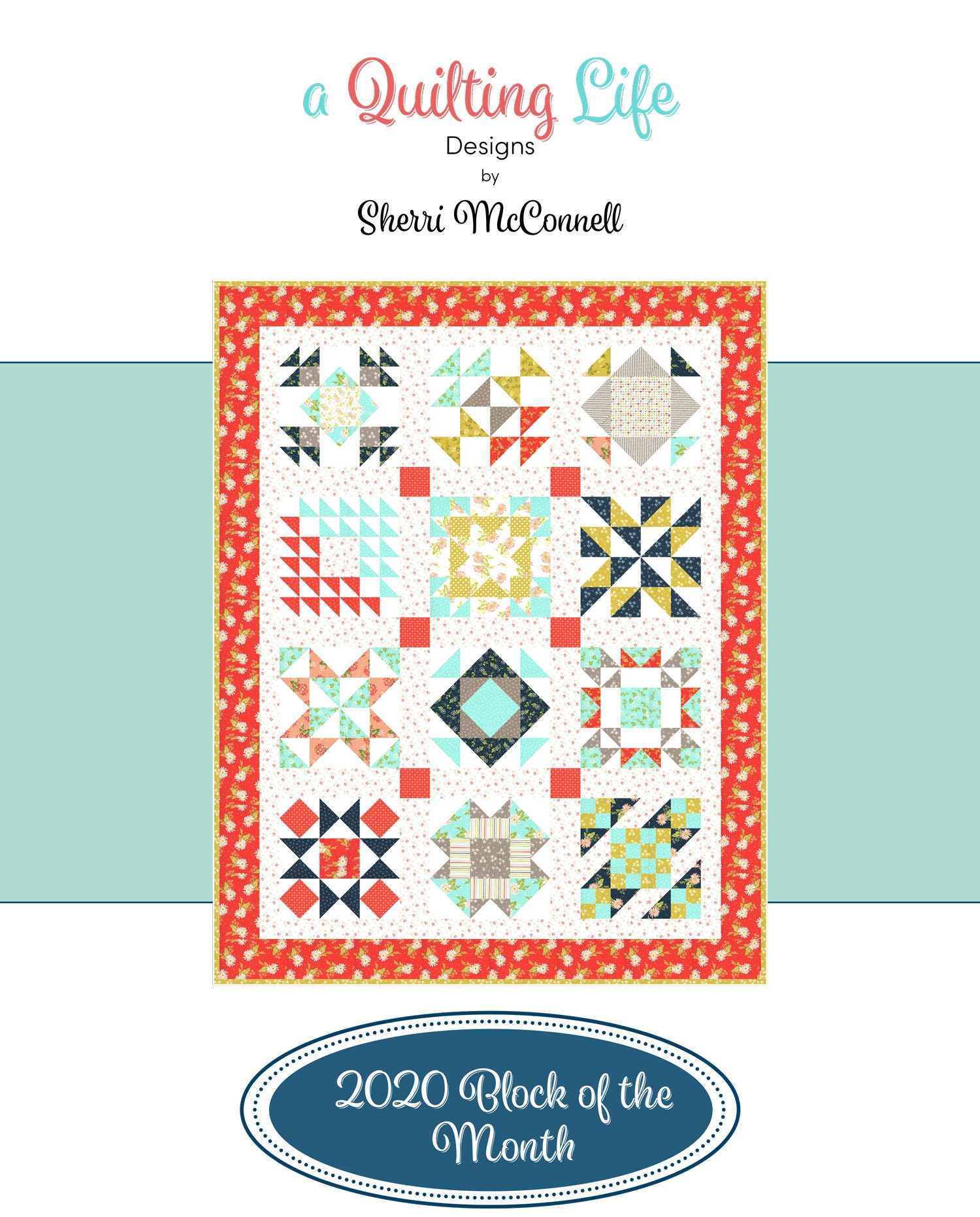 Quilting Life 2020 Block of the Month PDF Full File Etsy
