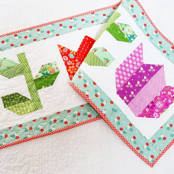 Tulip & Vine Quilt, Runner, Mini, and Bonus Wall Hanging Tulip & Vine Quilt, Runner, Mini, and Bonus Wall Hanging